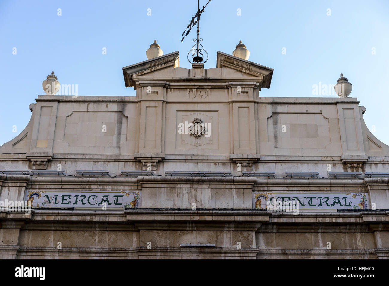 Traditional architecture of the center of the Spanish city of Castellon, Valencian Community Stock Photo