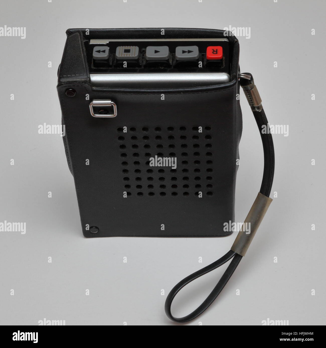 Sony TC55 portable cassette tape player / recorder in leather case from 1970s Stock Photo Alamy