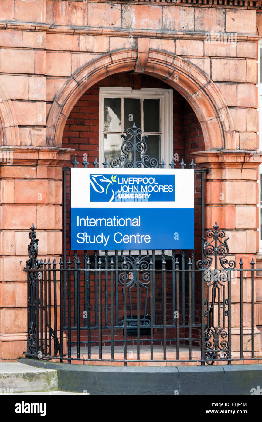 The international Study Centre of Liverpool John Moores University. Stock Photo