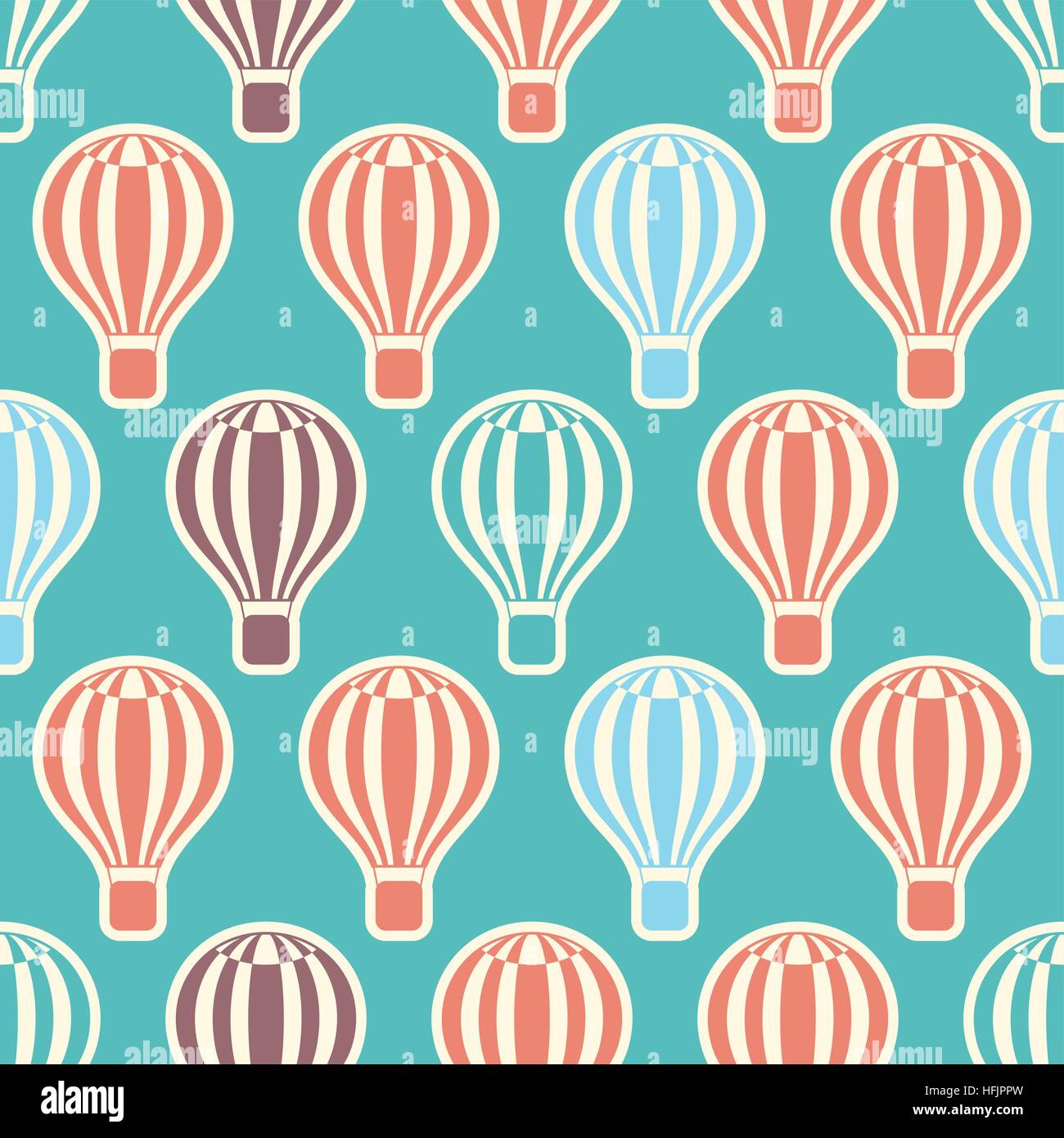 Seamless pattern hot air hi-res stock photography and images - Alamy
