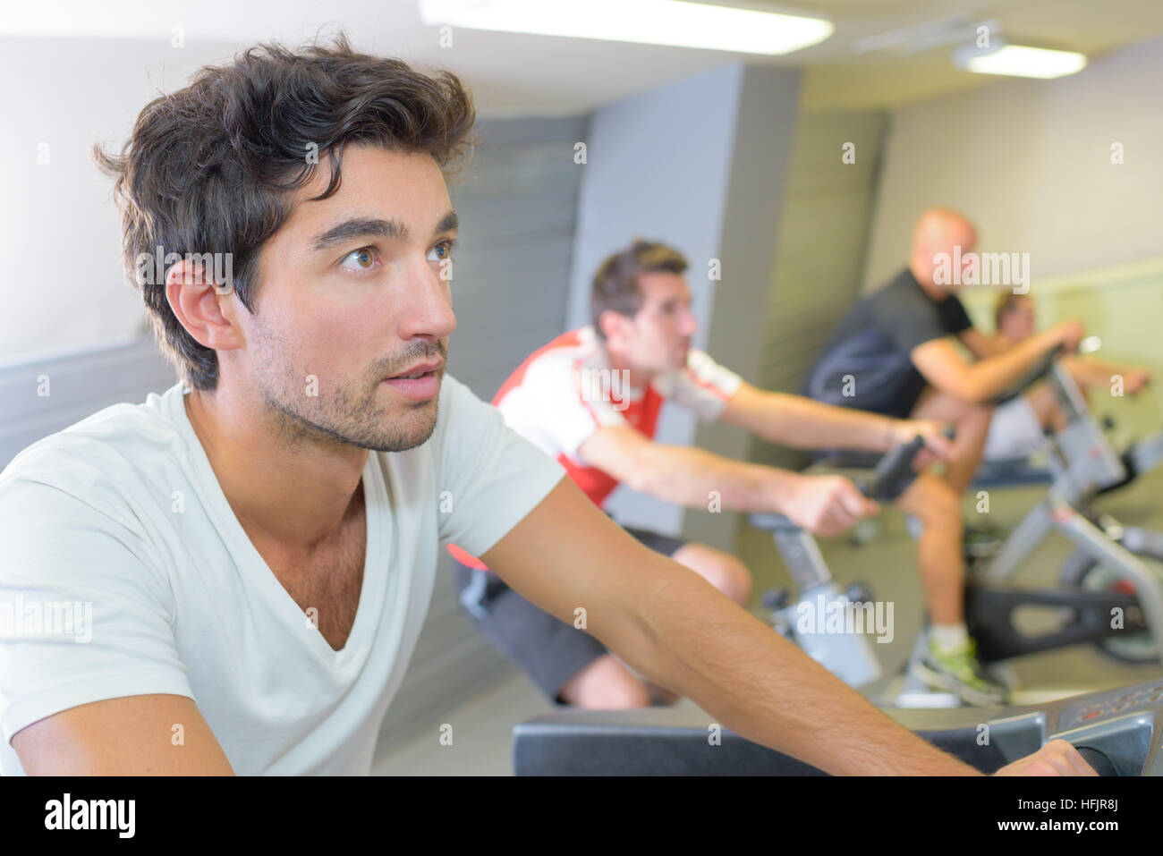 men in health club Stock Photo Alamy