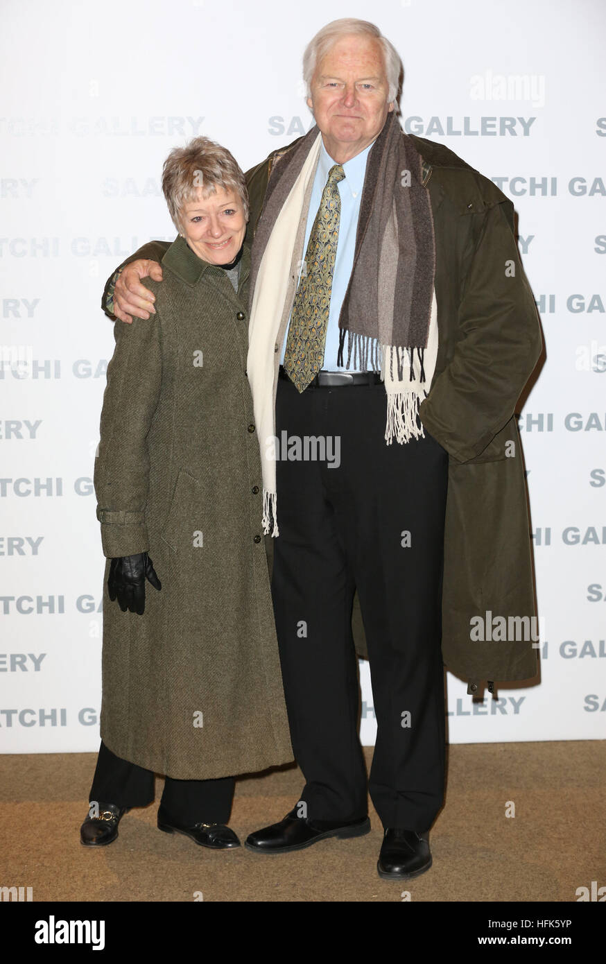 Guests attend the new exhibition 'PAINTERS PAINTERS' Artists of today who inspire artists of tomorrow, private view  Featuring: Ian Lavender Where: London, United Kingdom When: 29 Nov 2016 Stock Photo