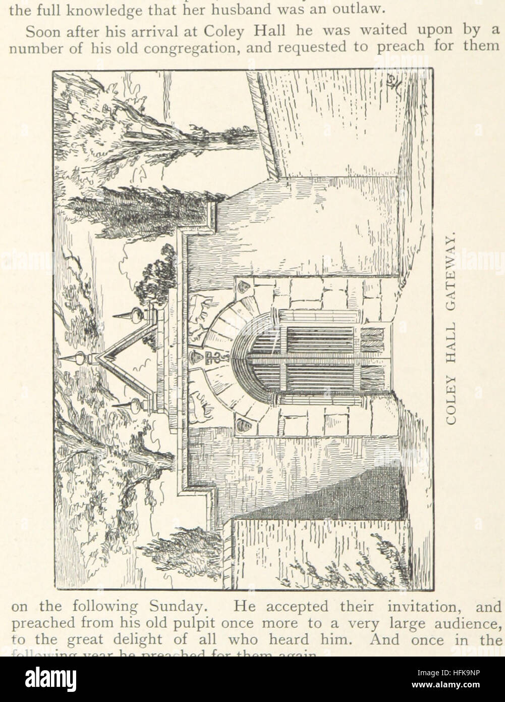 Image taken from page 114 of 'Northowram, W. R. Yorks: its history and antiquities. With a life of Oliver Heywood, etc' Image taken from page 114 of 'Northowram, W R Yorks Stock Photo