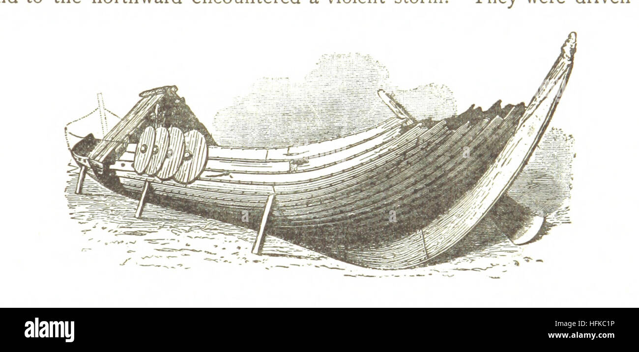 The Landfall of Leif Erikson, A.D. 1000, and the site of his houses in Vineland. (A summary of the Vineland Sagas in Peringskiöld's edition of the Heimskringla of Shorri Sturleyson.) [With maps and illustrations.] Image taken from page 119 of 'The Landfall of Leif Stock Photo
