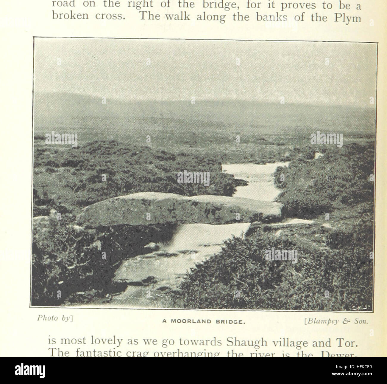 Image taken from page 120 of 'Dartmoor, and its surroundings: what to see and how to find it ... With a chapter on “Dartmoor Fishing” by Edgar Shrubsole, etc. [With illustrations and a map.]' Image taken from page 120 of 'Dartmoor, and its surroundings Stock Photo