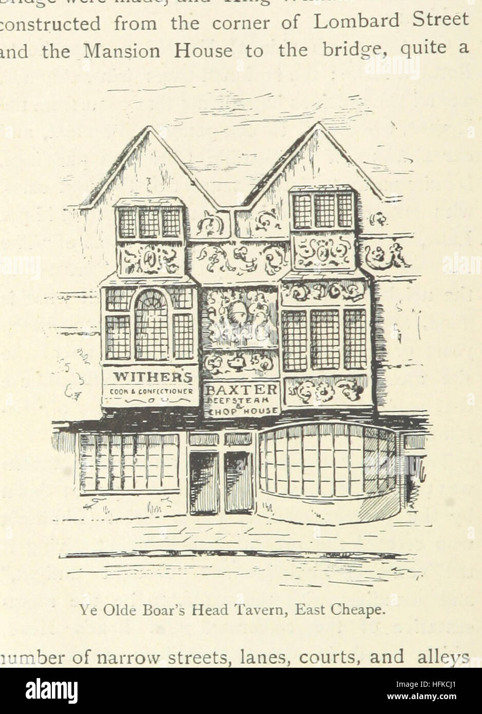 Old London Taverns. Historical, descriptive and reminiscent. With some account of the coffee houses, clubs, etc Image taken from page 120 of 'Old London Taverns Historical, Stock Photo