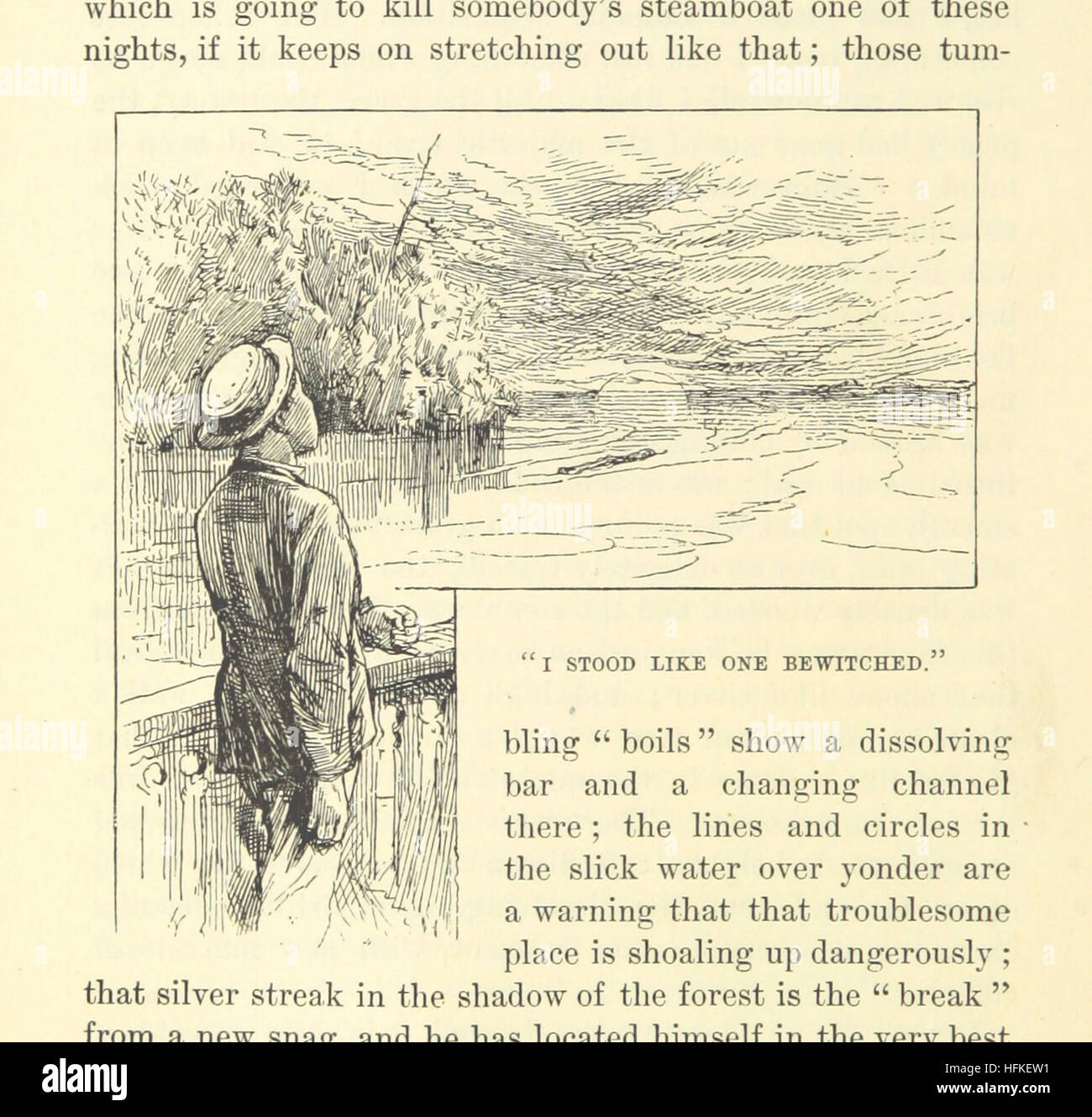 Life on the Mississippi. By Mark Twain (Samuel L. Clemens) ... With more than 300 illustrations, etc Image taken from page 126 of 'Life on the Mississippi Stock Photo