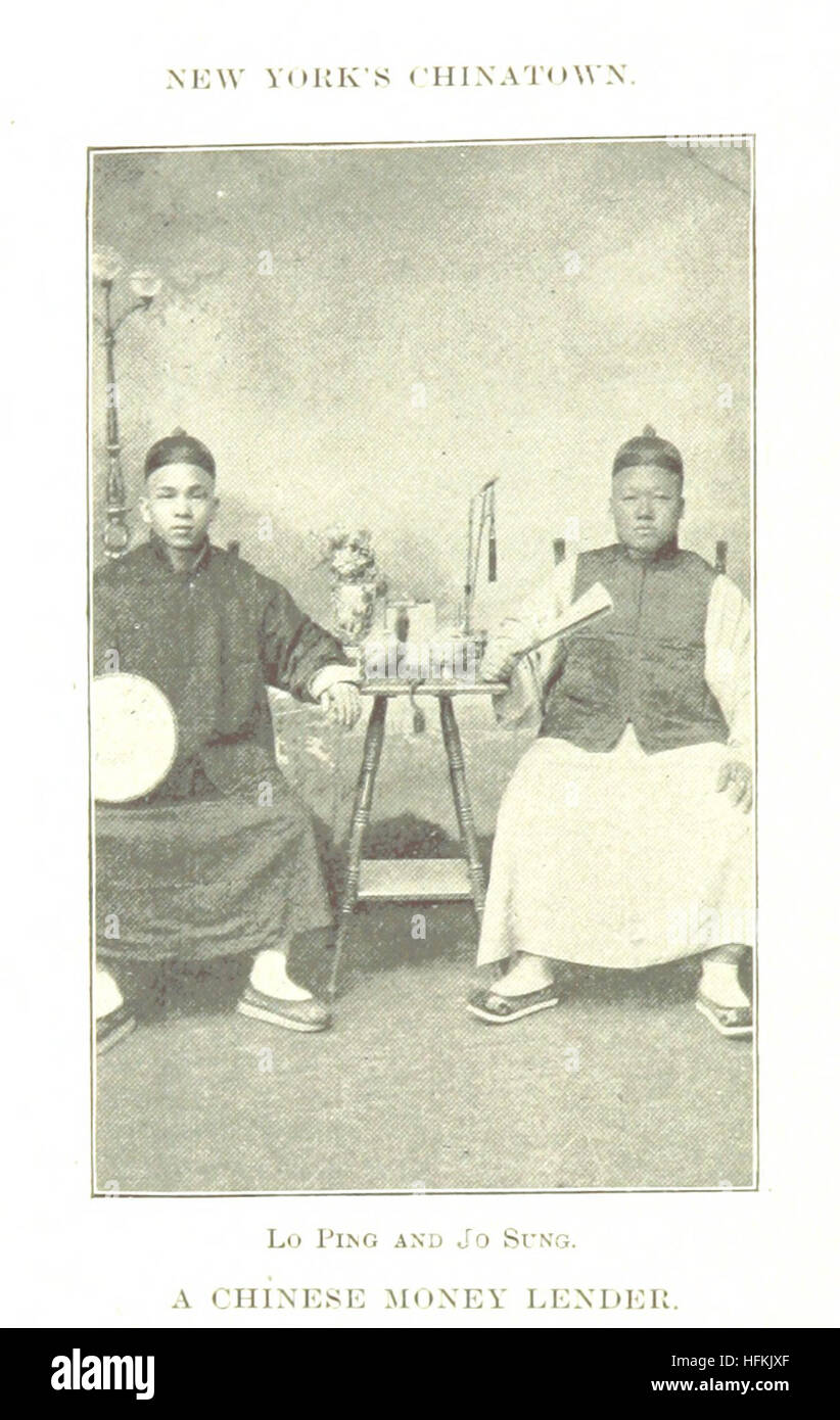 An illustration from page 92 of 'New York's Chinatown', depicting the diverse cultural and social history of this iconic neighborhood. Stock Photo