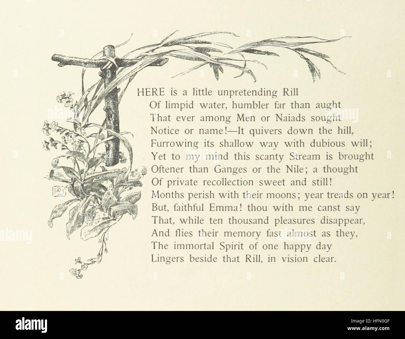 Collection of William Wordsworth's sonnets, illustrated by