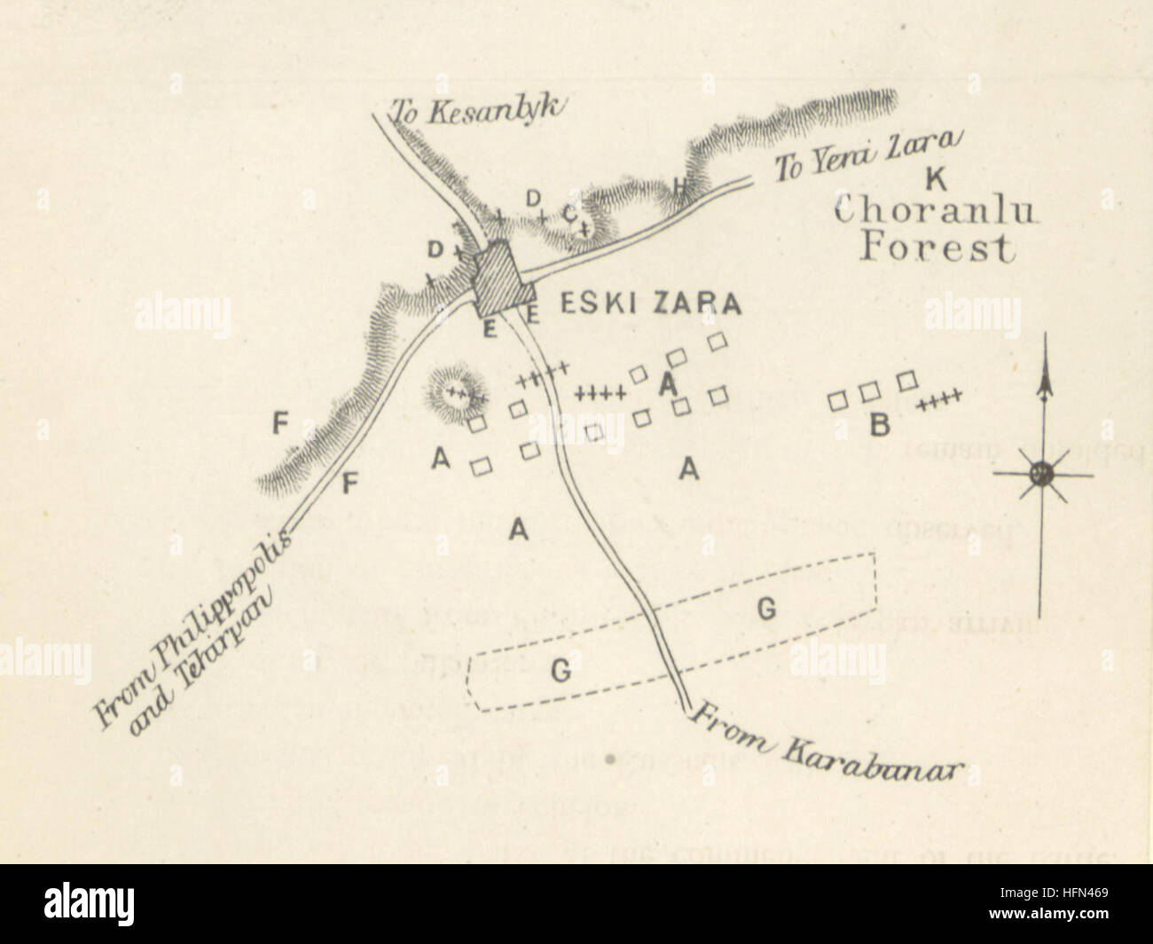 Vintage map of gallipoli hi-res stock photography and images - Alamy
