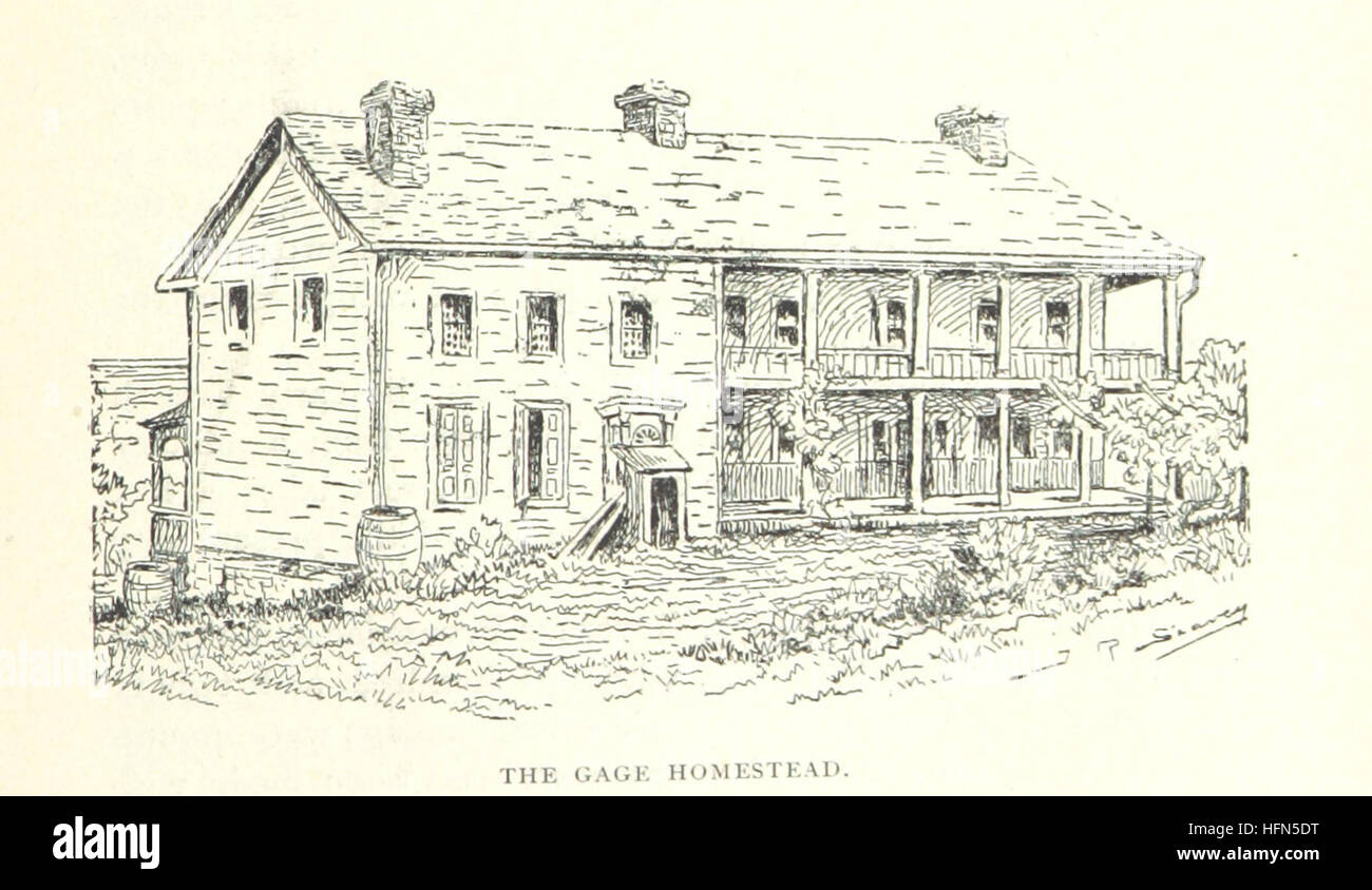 Image taken from page 45 of 'Historical Sketch of the County of Wentworth and the head of the lake' Image taken from page 45 of 'Historical Sketch of the Stock Photo