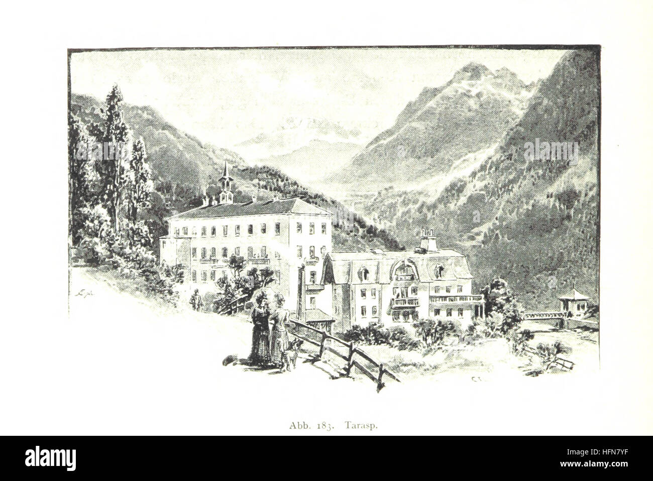 This image from 'Aus den Alpen' showcases the Alpine mountain range ...