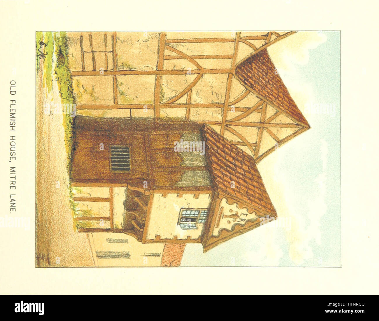 Illustration from 'Homes of our Forefathers', showcasing architectural ...