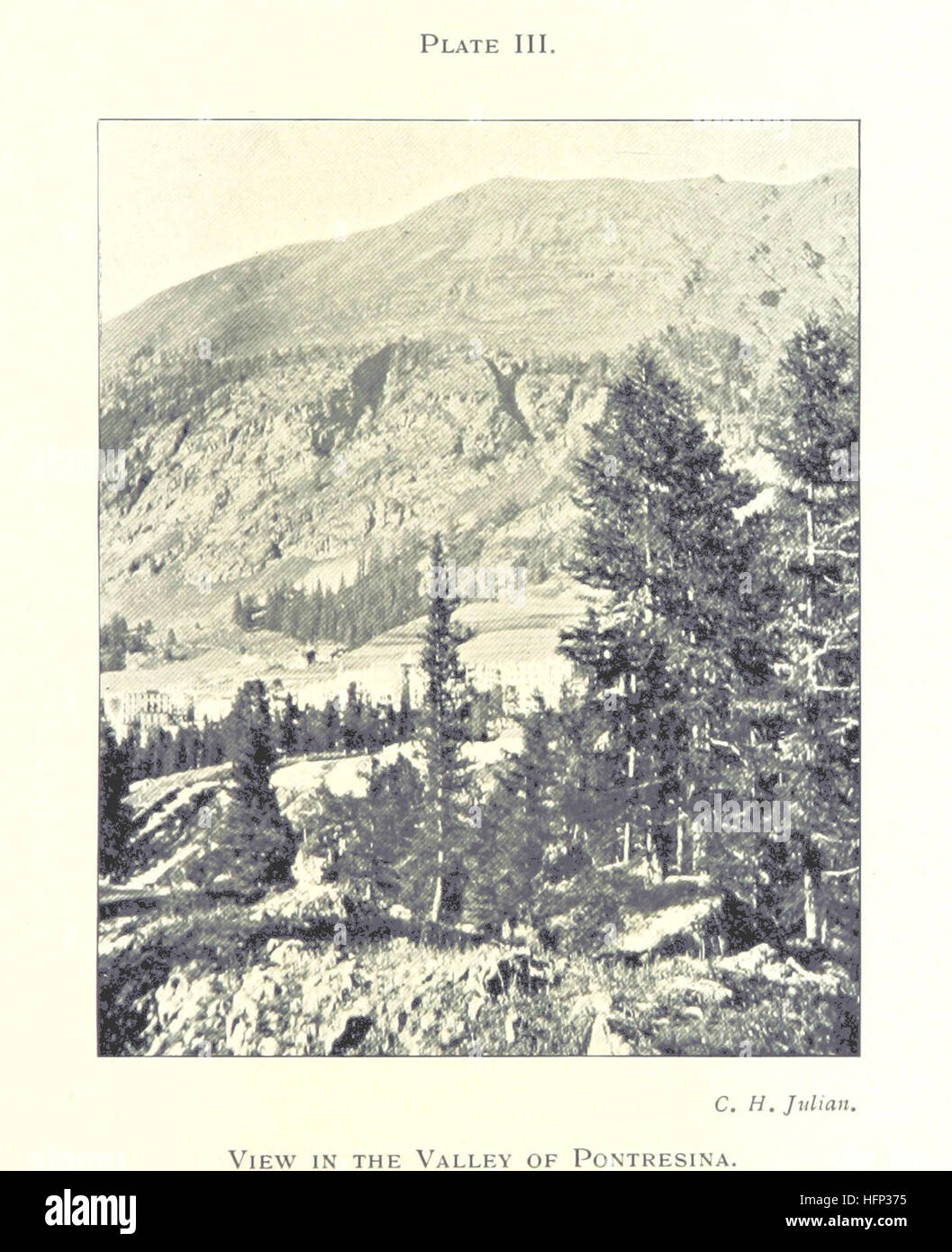 The Diary of a Tour to the Uppe Engadine and Northern Italy, made in the summer of 1898 Image taken from page 67 of 'The Diary of a Stock Photo