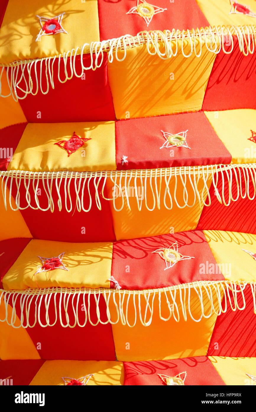 Traditional Indian Cloth design works Stock Photo