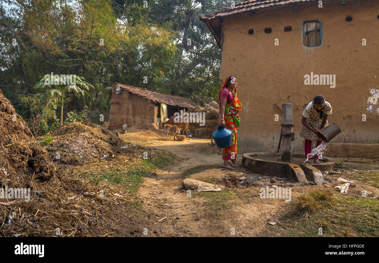 Indian tribal village hi-res stock photography and images - Alamy