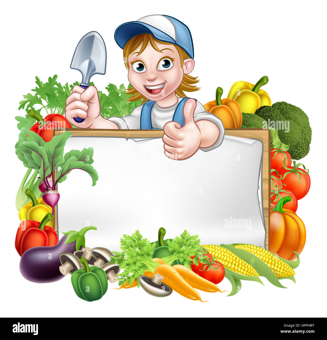 Cartoon vegetables Cut Out Stock Images & Pictures - Alamy