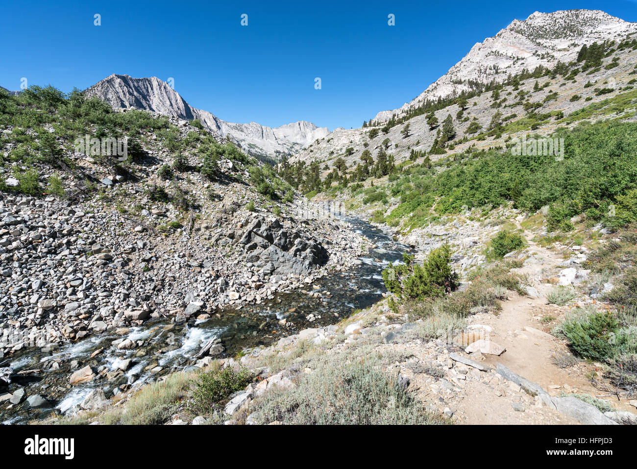 On John Muir Trail, Kings Canyon National Park, California, United States of America, North America Stock Photo