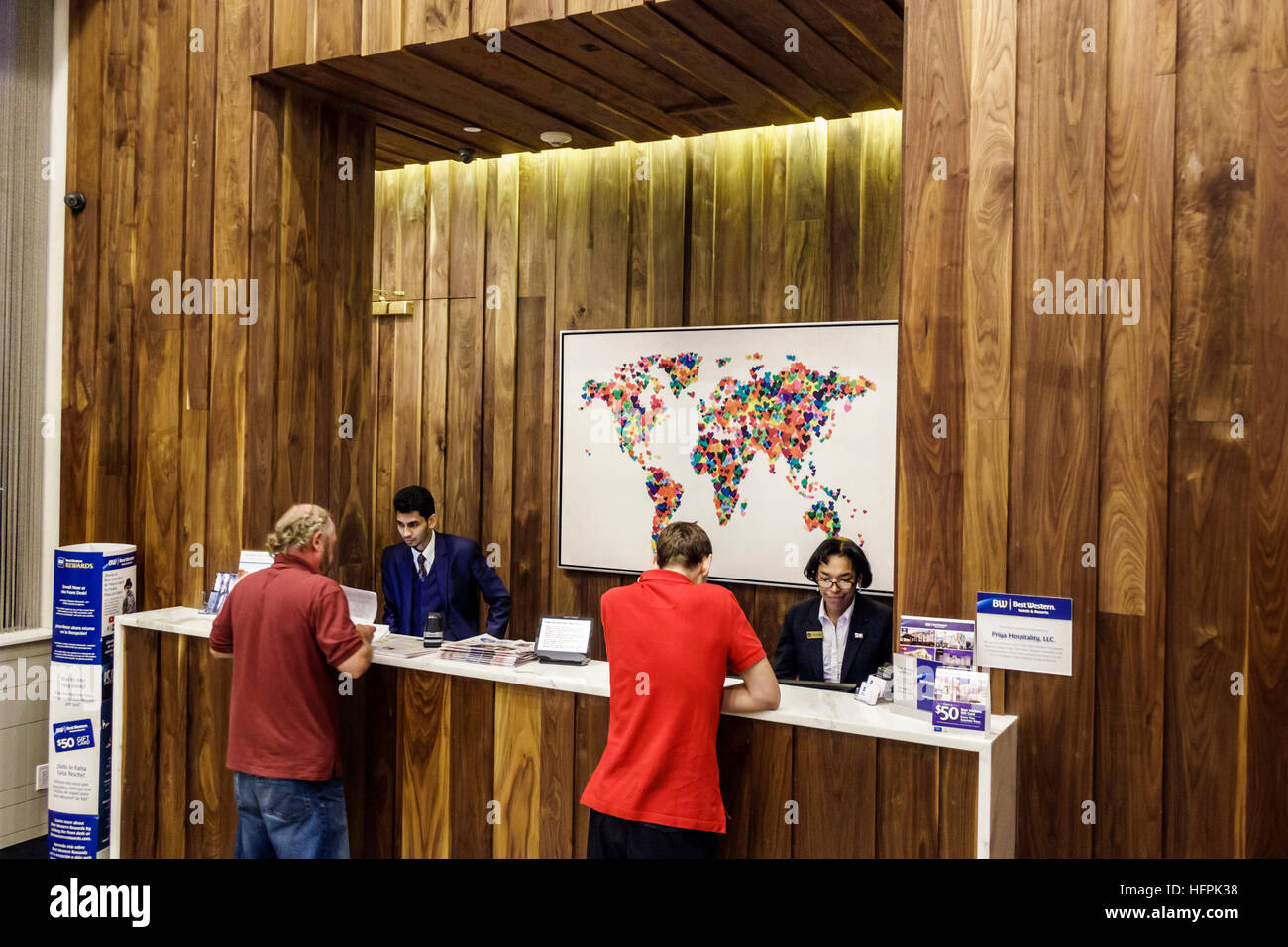 Front Reservation Desk Stock Photos Front Reservation Desk Stock