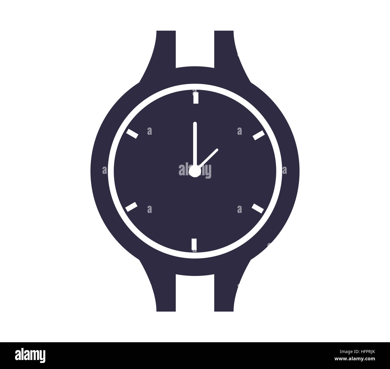 Simple watch icon image Cut Out Stock Images & Pictures - Alamy