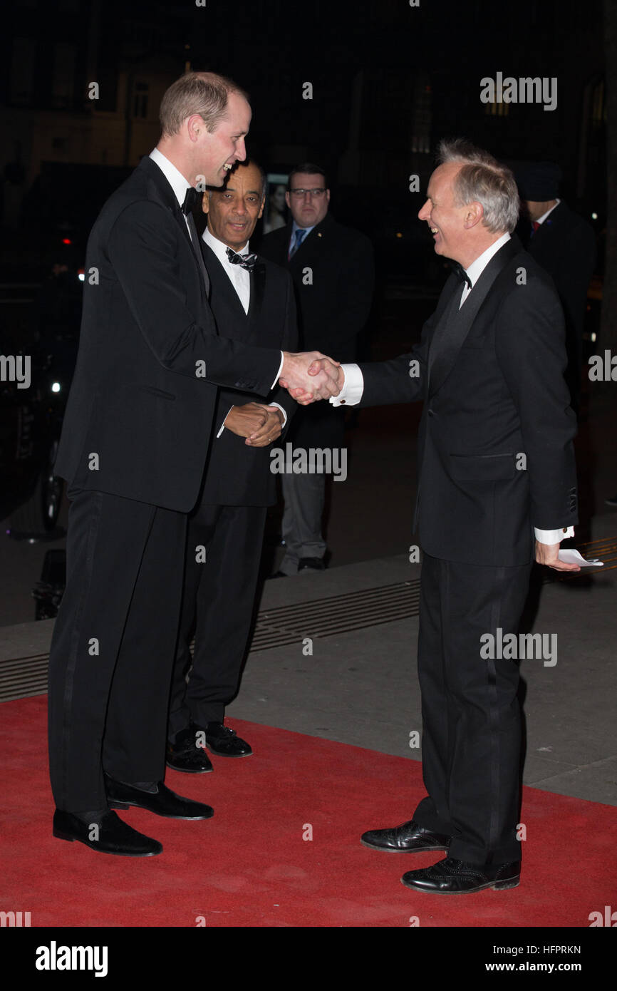 The Tusk Conservation Awards held at the Victoria and Albert Museum - Arrivals  Featuring: HRH, William, The Duke of Cambridge Where: London, United Kingdom When: 30 Nov 2016 Stock Photo