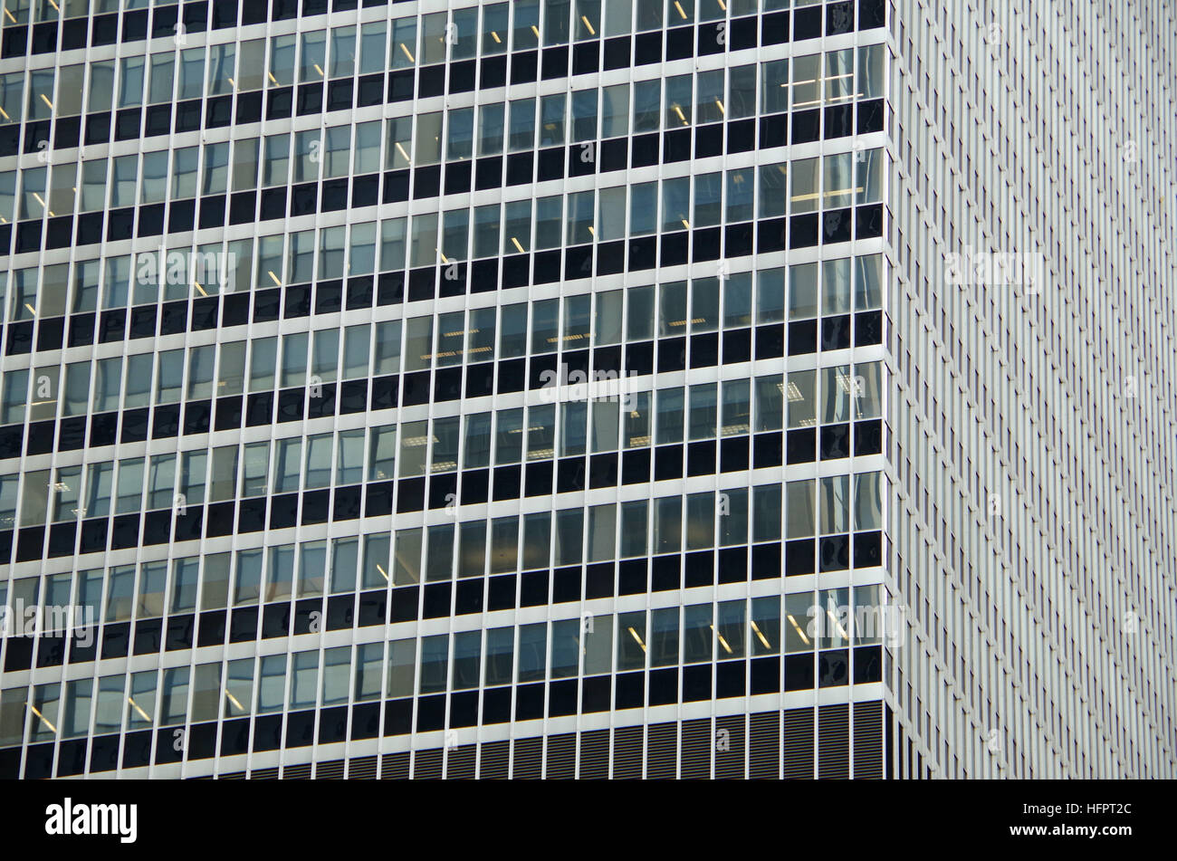 Midtown Manhattan NYC intersecting high-rise buildings architectural ...