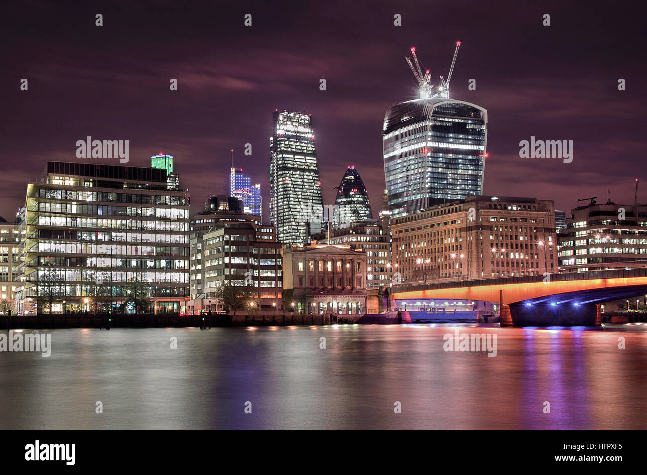 Towers of London - Walkie Talkie, Gerkin and Cheesegrater! Stock Photo