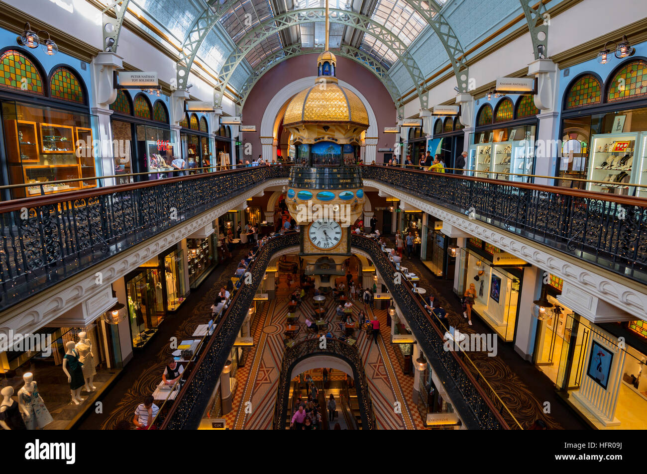 Interior of Queen Victoria Building shopping mall, Sydney, Australia