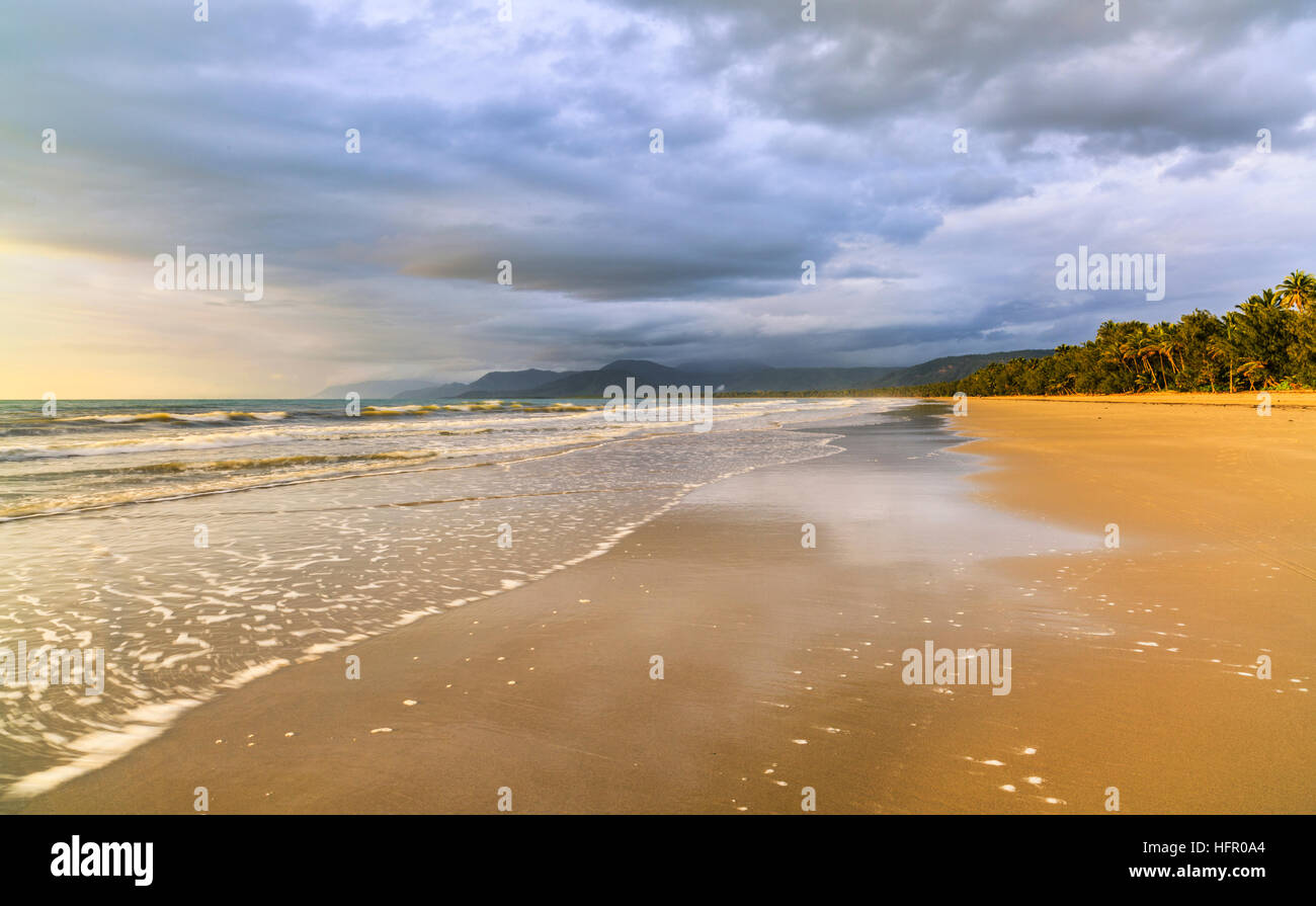 Four Mile Beach at sunrise. Port Douglas, Queensland, Australia Stock Photo