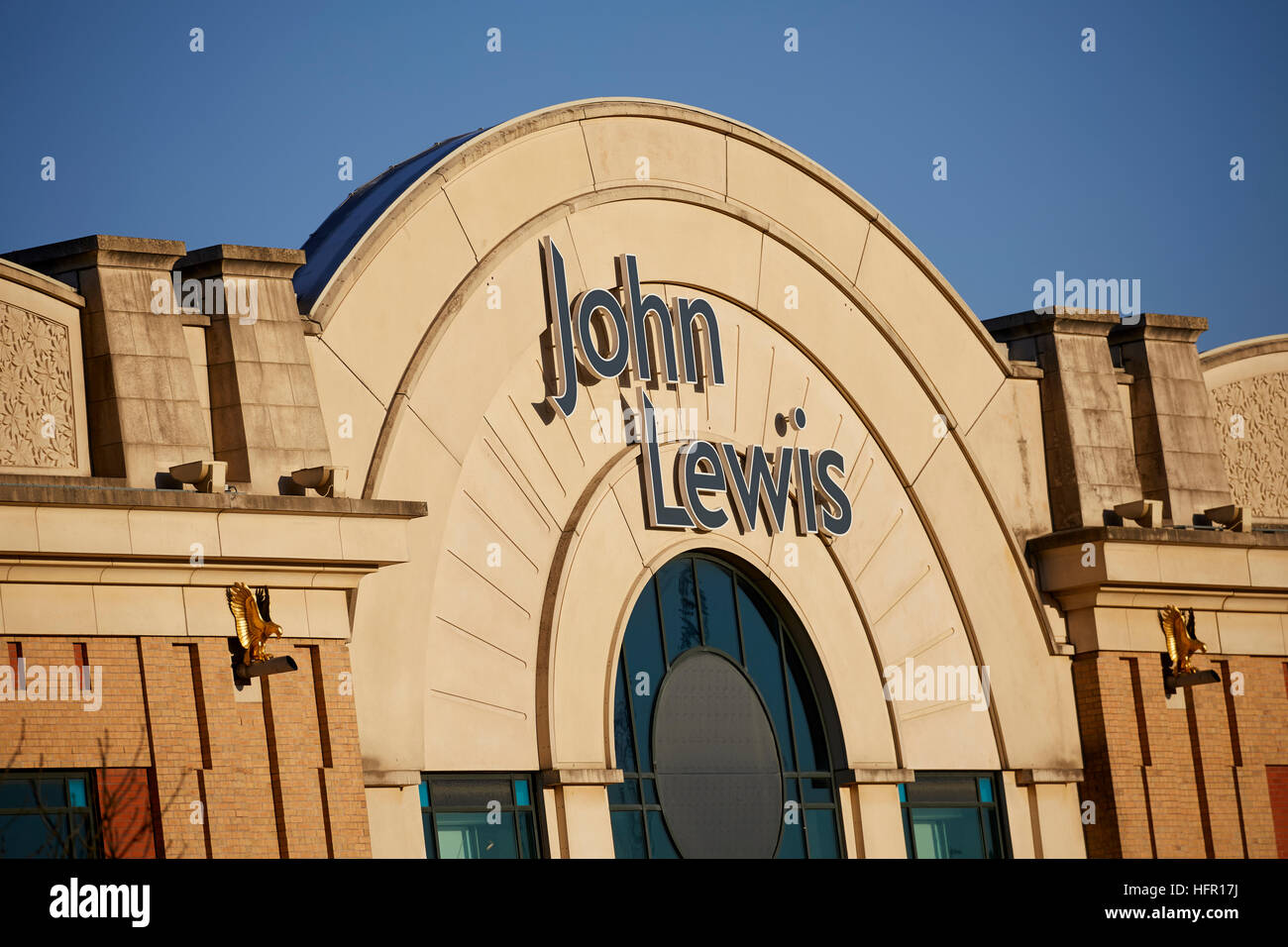 Trafford centre shopping centre complex intu   John Lewis department store Shops shopping shopper store retail precinct  retailer retail retailers tra Stock Photo