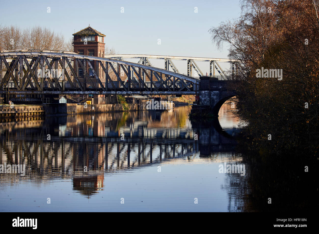 Manchester Ship Canal Barton Swing Bridge Trafford Park