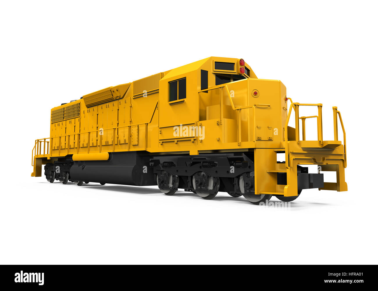 Yellow Freight Train Stock Photo Alamy