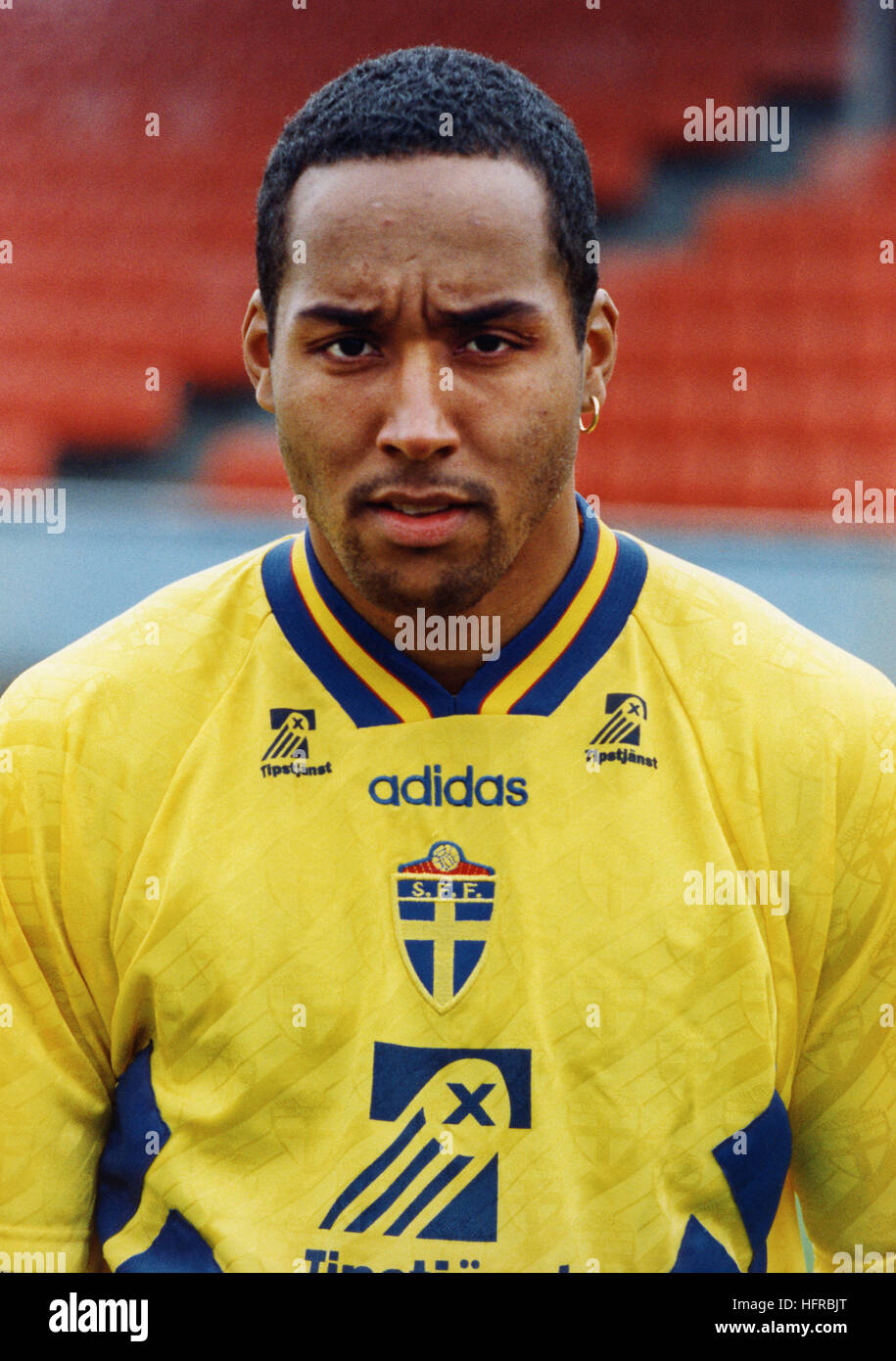 MARTIN DAHLIN Swedish football professional in Borussia Mšnchengladbach and  Sweden National team 1994 Stock Photo - Alamy