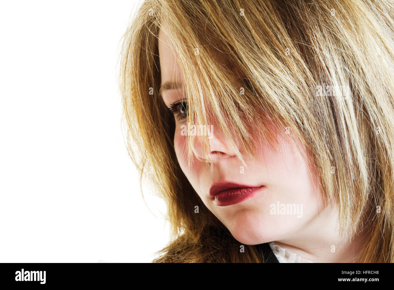 Old portrait girl made studio hi-res stock photography and images - Alamy