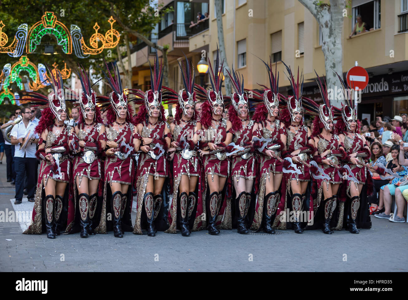 Parade, Moros y Cristianos, Moors and Christians, Dénia, Province of Parade, Moros y Cristianos, Moors and Christians, Dénia, Province of