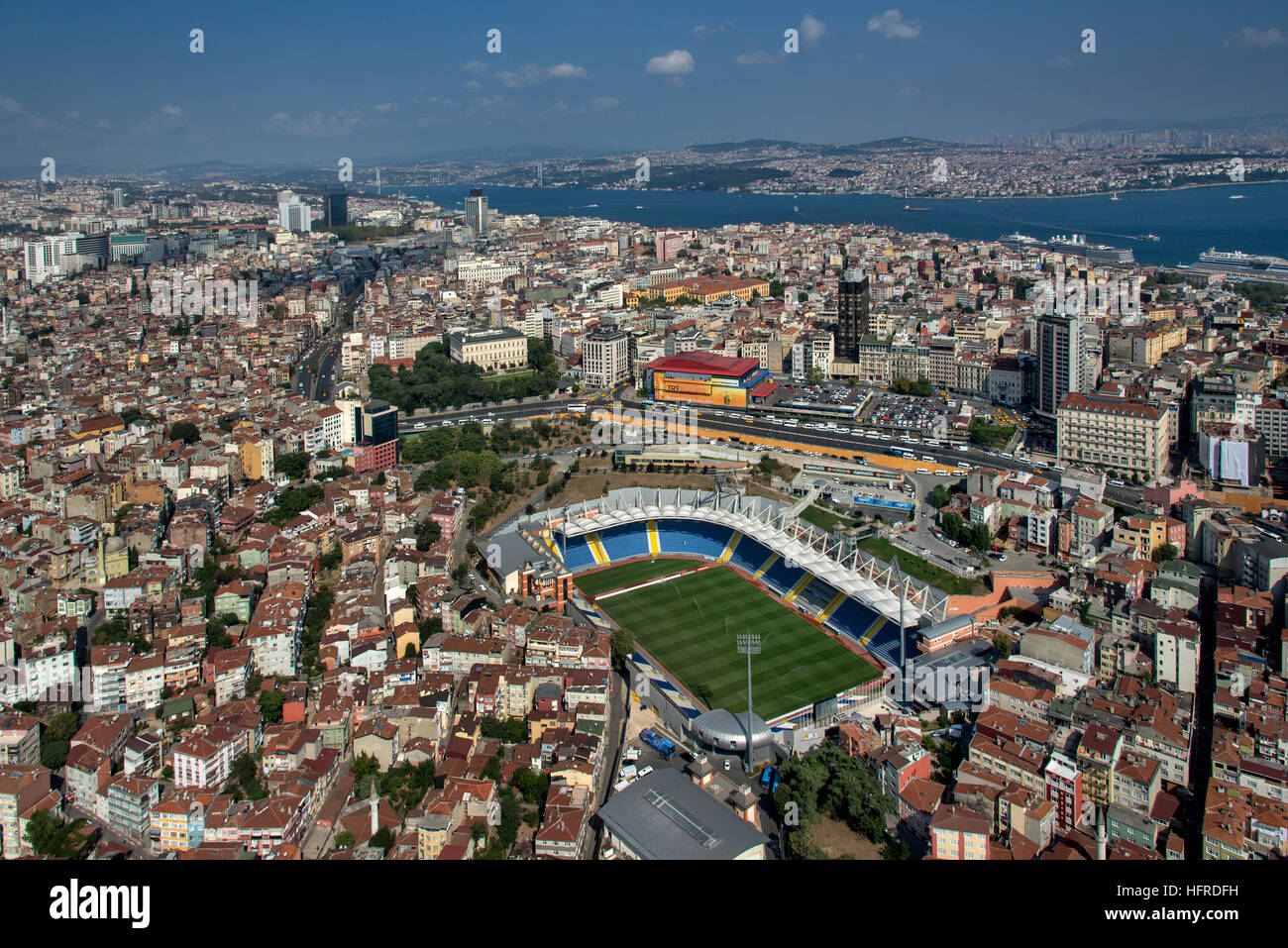 Aerial view of Beyoğlu district Istanbul Turkey Stock Photo - Alamy