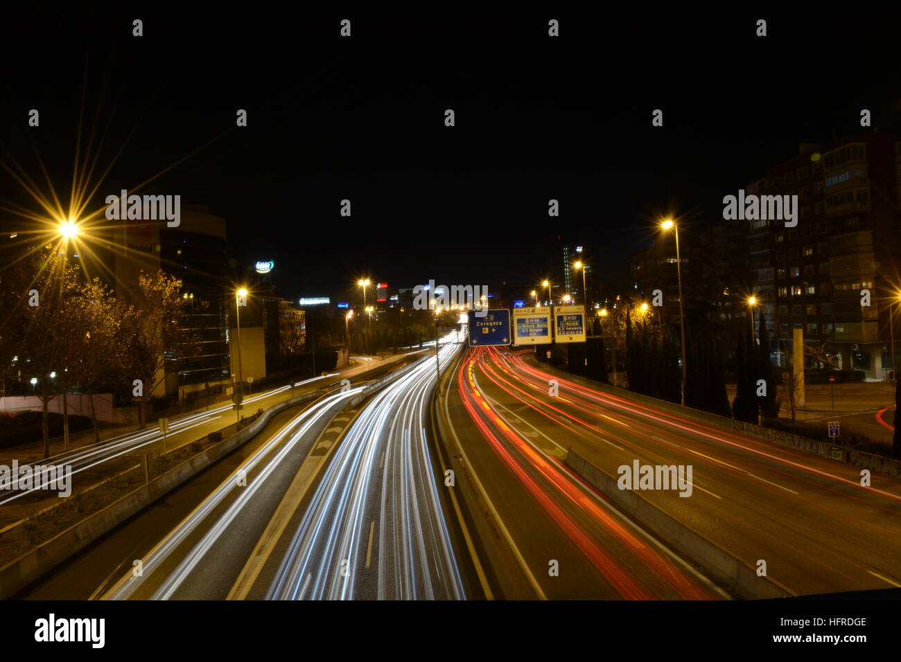 Long exposure shot highway hi-res stock photography and images - Alamy