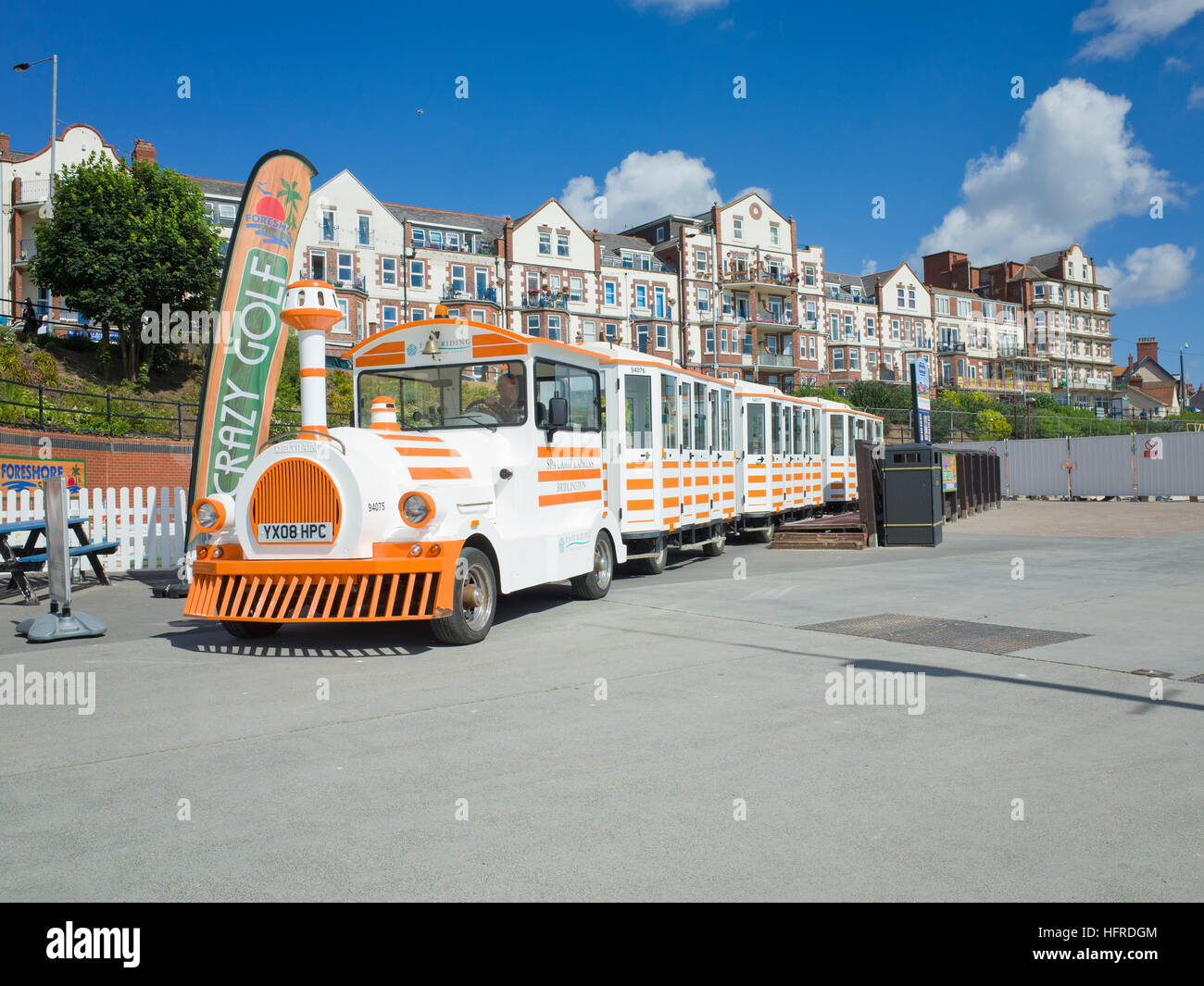 Land Train Bridlington East Yorkshire Coast UK South Beach Promenade