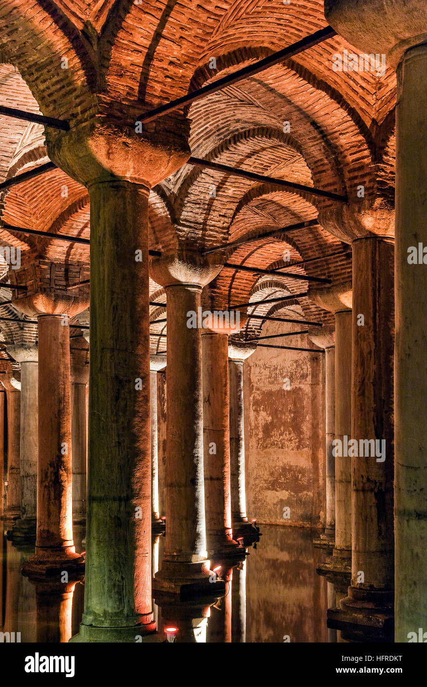 The Basilica Cistern,Yerebatan Istanbul Turkey Stock Photo - Alamy