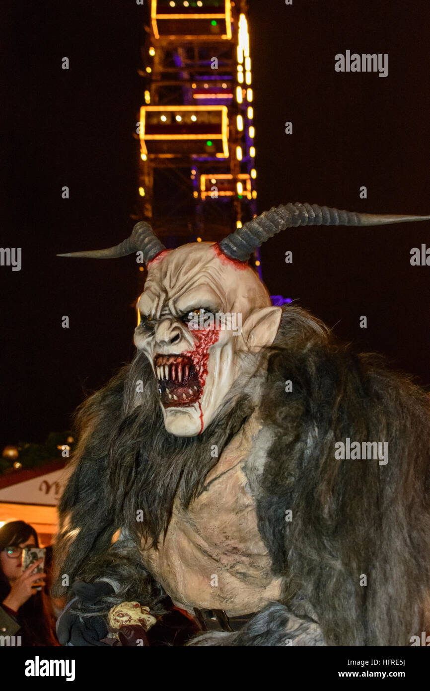 Mask procession perchtenlauf perchten run with krampus in the prater hi-res  stock photography and images - Alamy