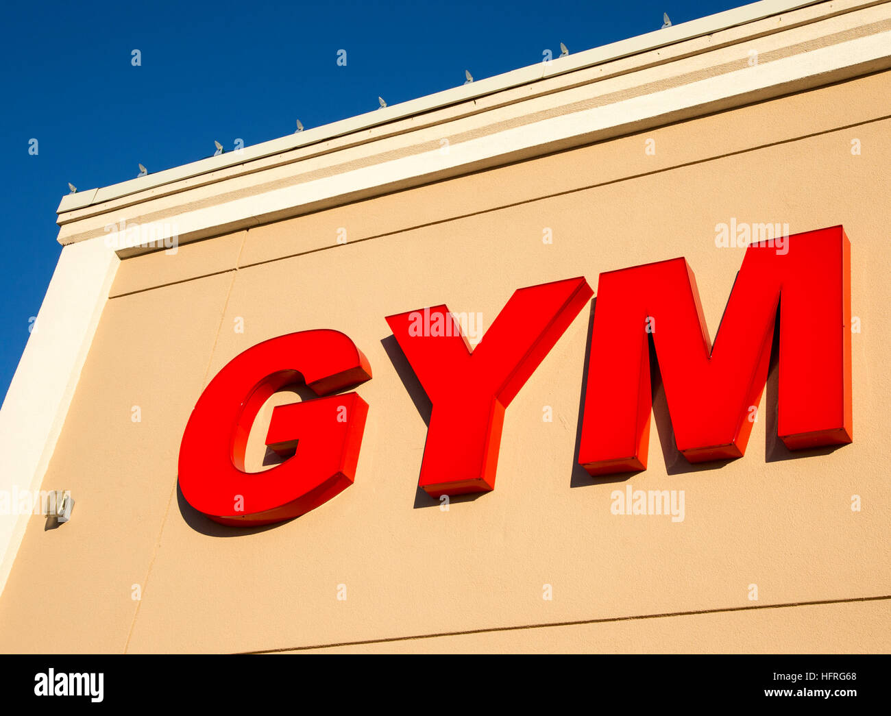 A sign in front of a gym in Mahwah, New Jersey Stock Photo Alamy