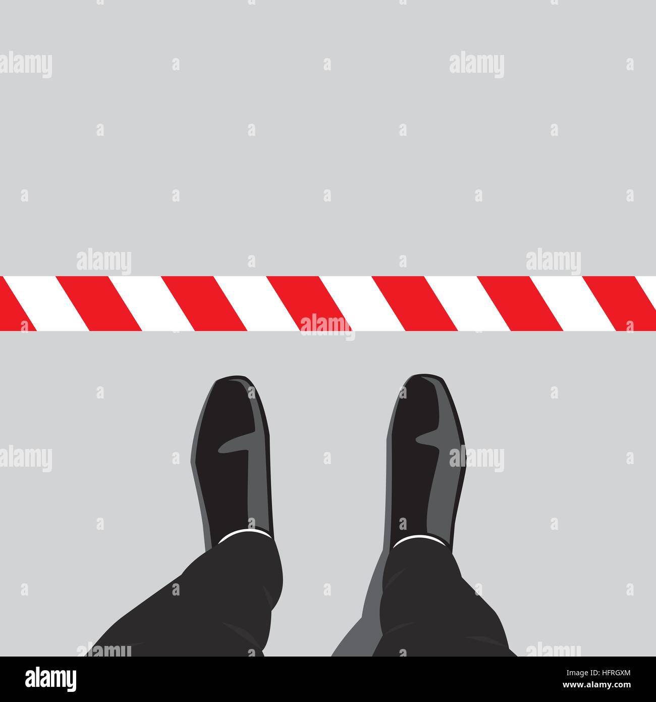 black shoes white line
