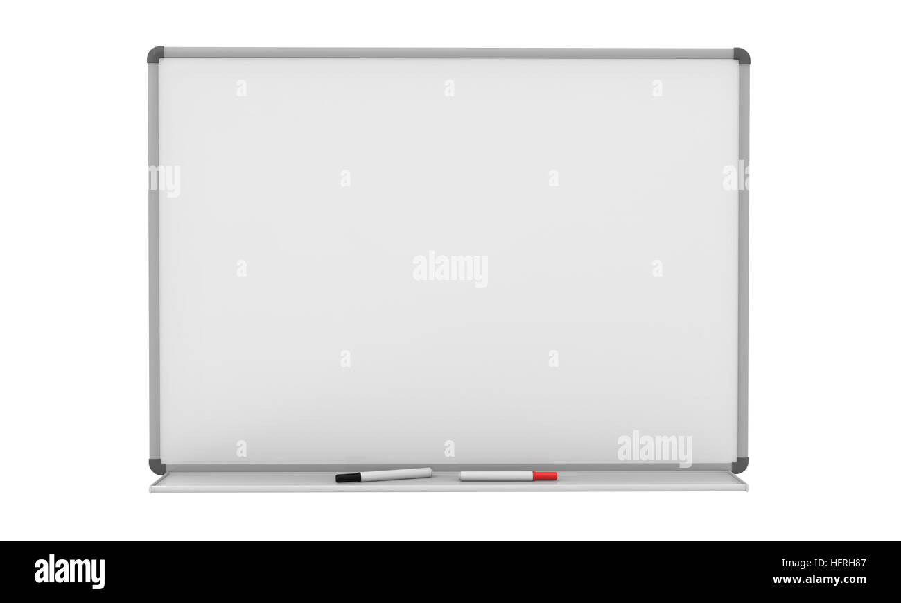 Blank Whiteboard Isolated Stock Photo Alamy