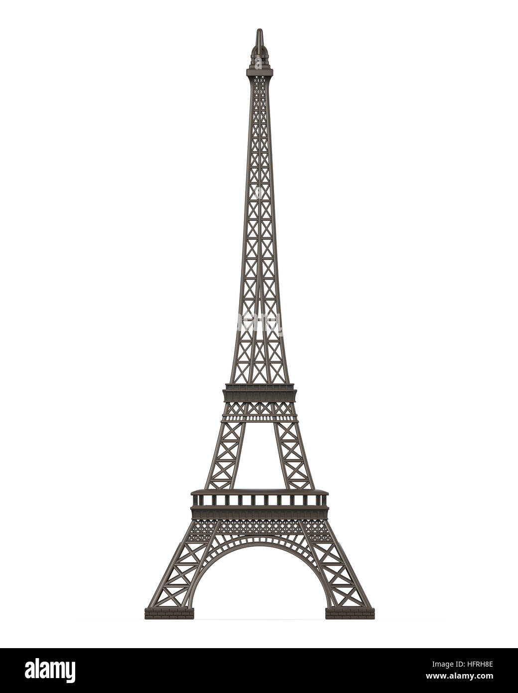 Eiffel Tower Isolated Stock Photo