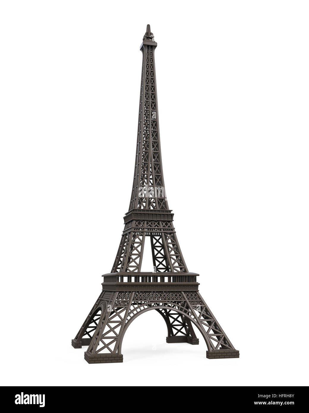 Eiffel Tower Isolated Stock Photo