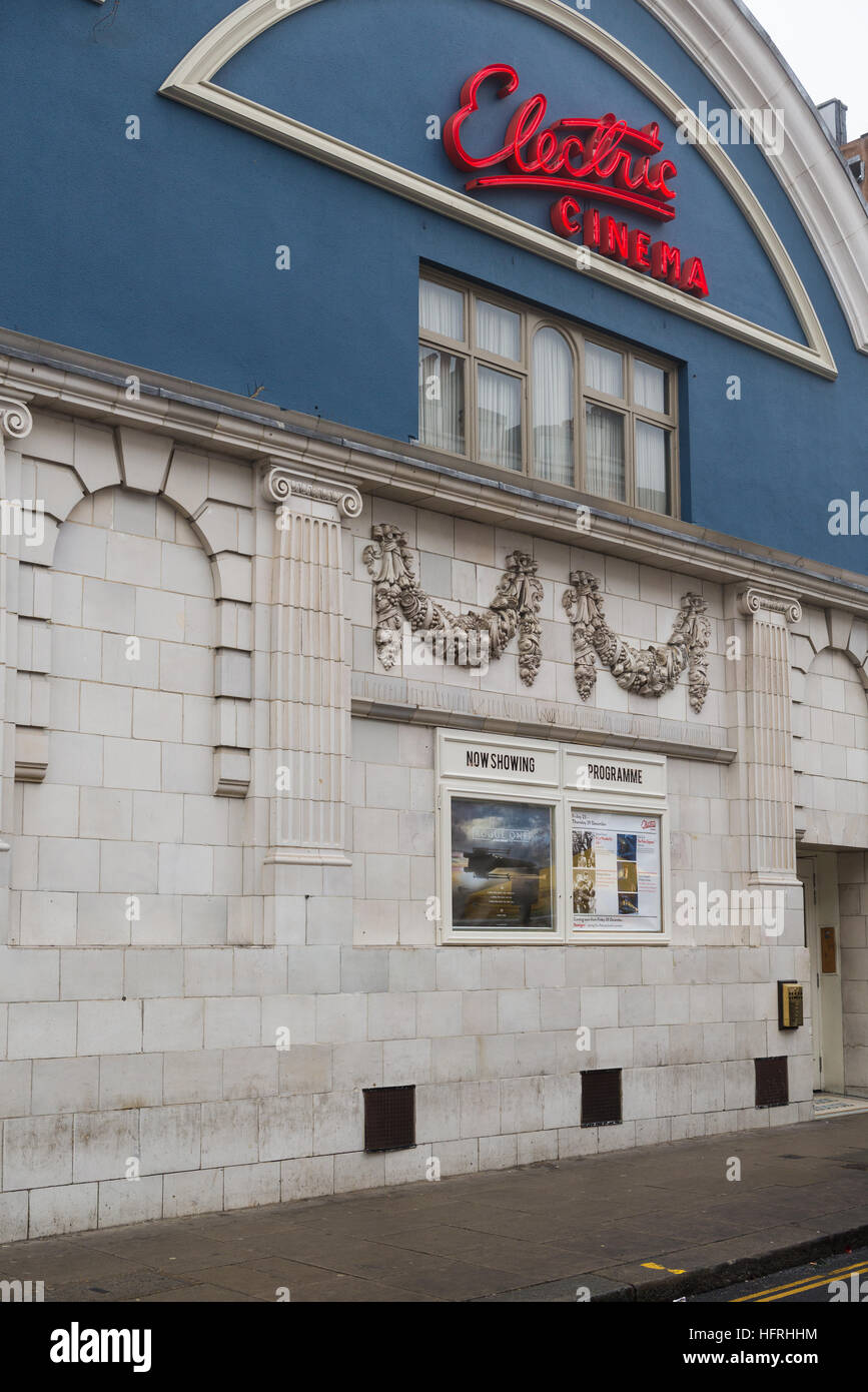 The Electric Cinema, Portobello Road, London, England. December 2016