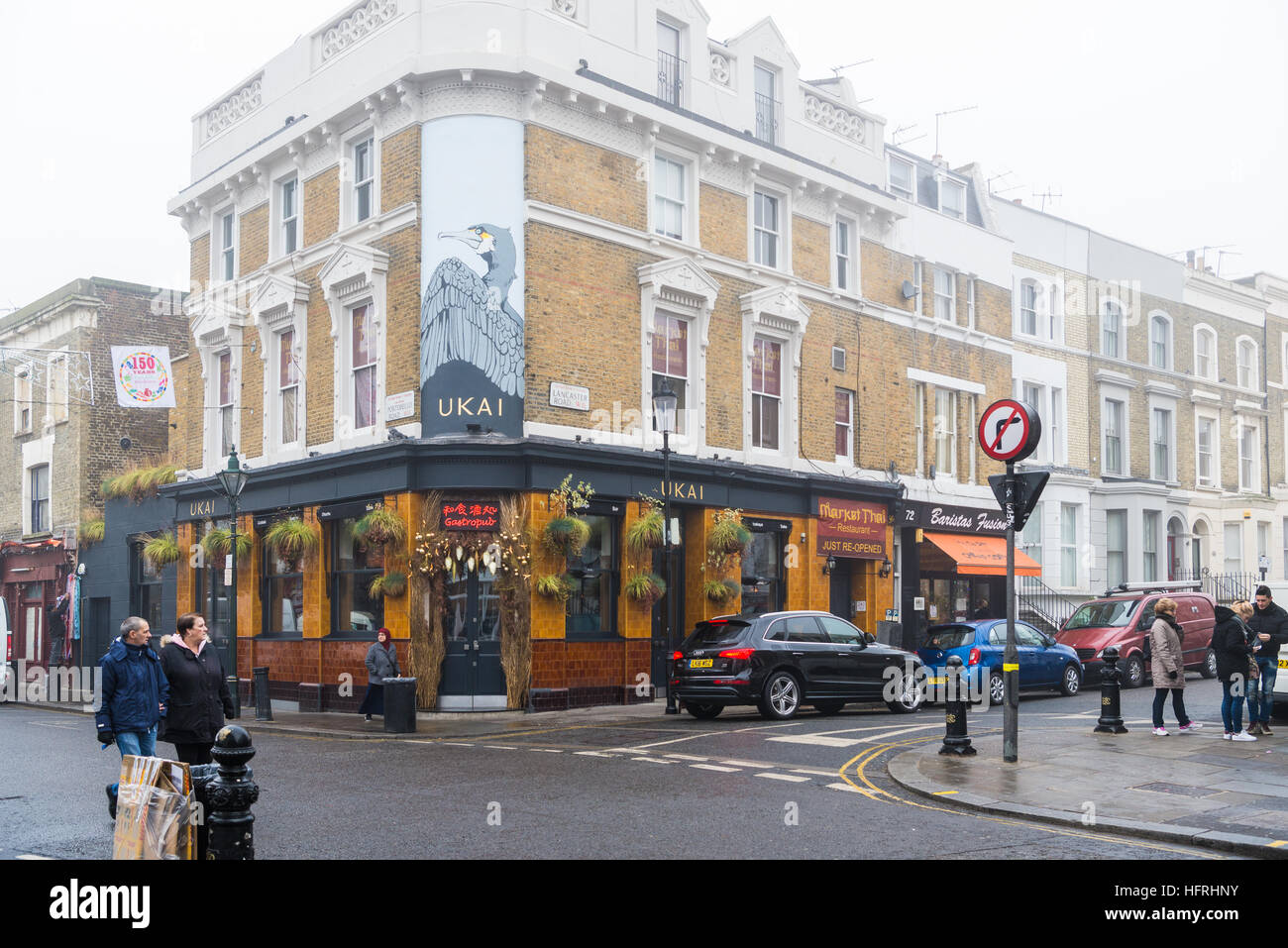 UKAI Japanese restaurant, Portobello Road, London, England. December 2016 Stock Photo Alamy