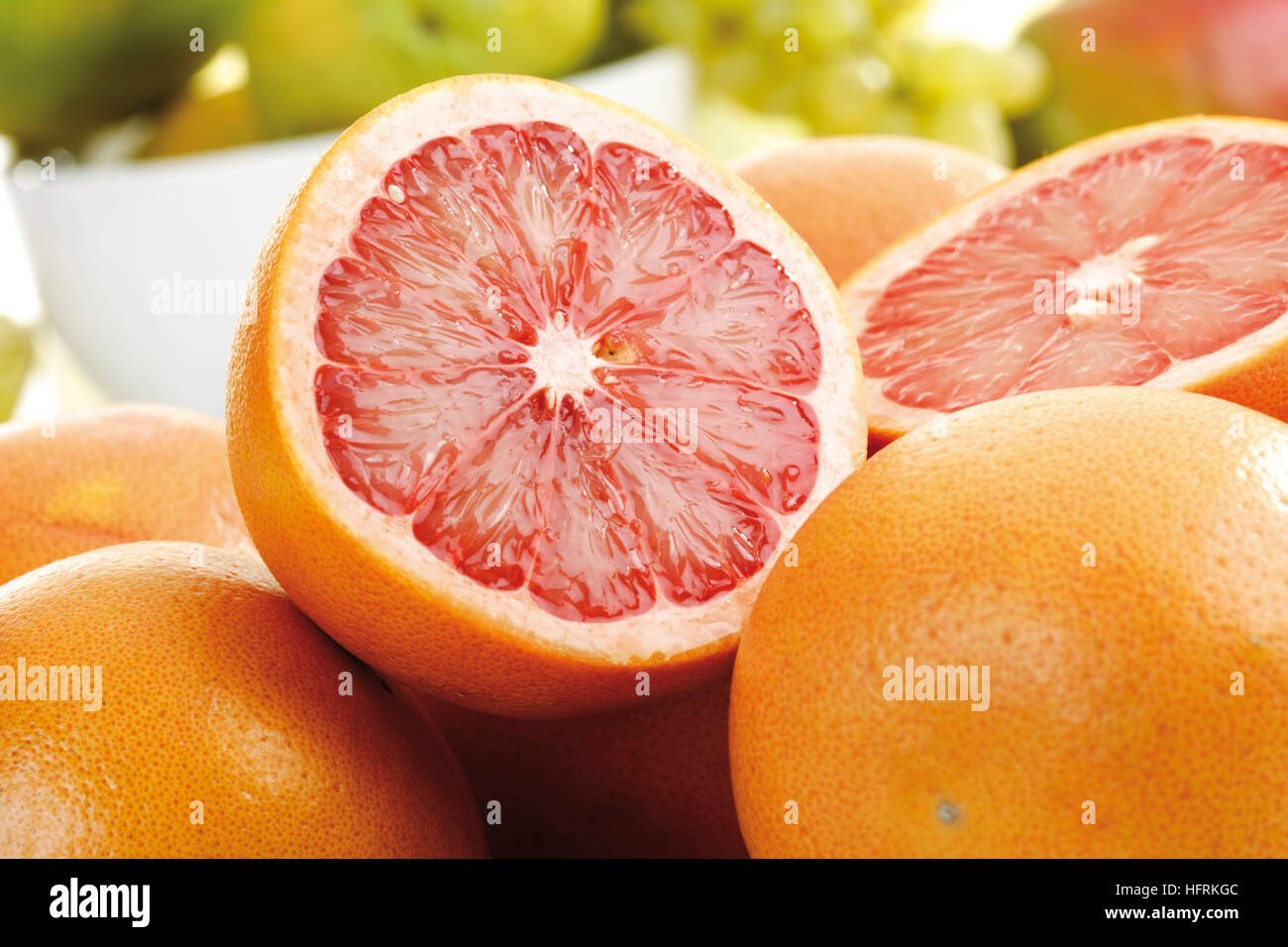 Ruby Red Grapefruits (Citrus x paradisi Stock Photo Alamy