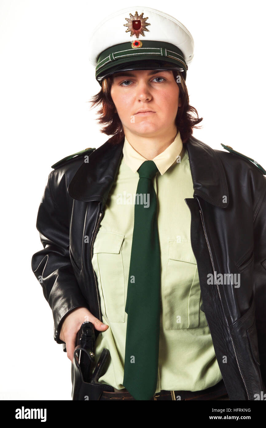 Young female police officer Stock Photo - Alamy