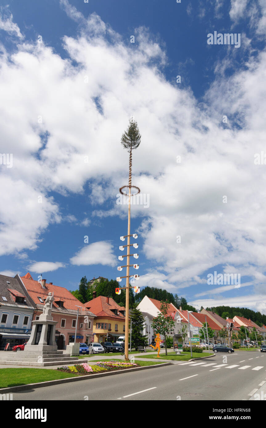Neumarkt in Steiermark: Marktplatz (market square), Murtal, Steiermark, Styria, Austria Stock Photo